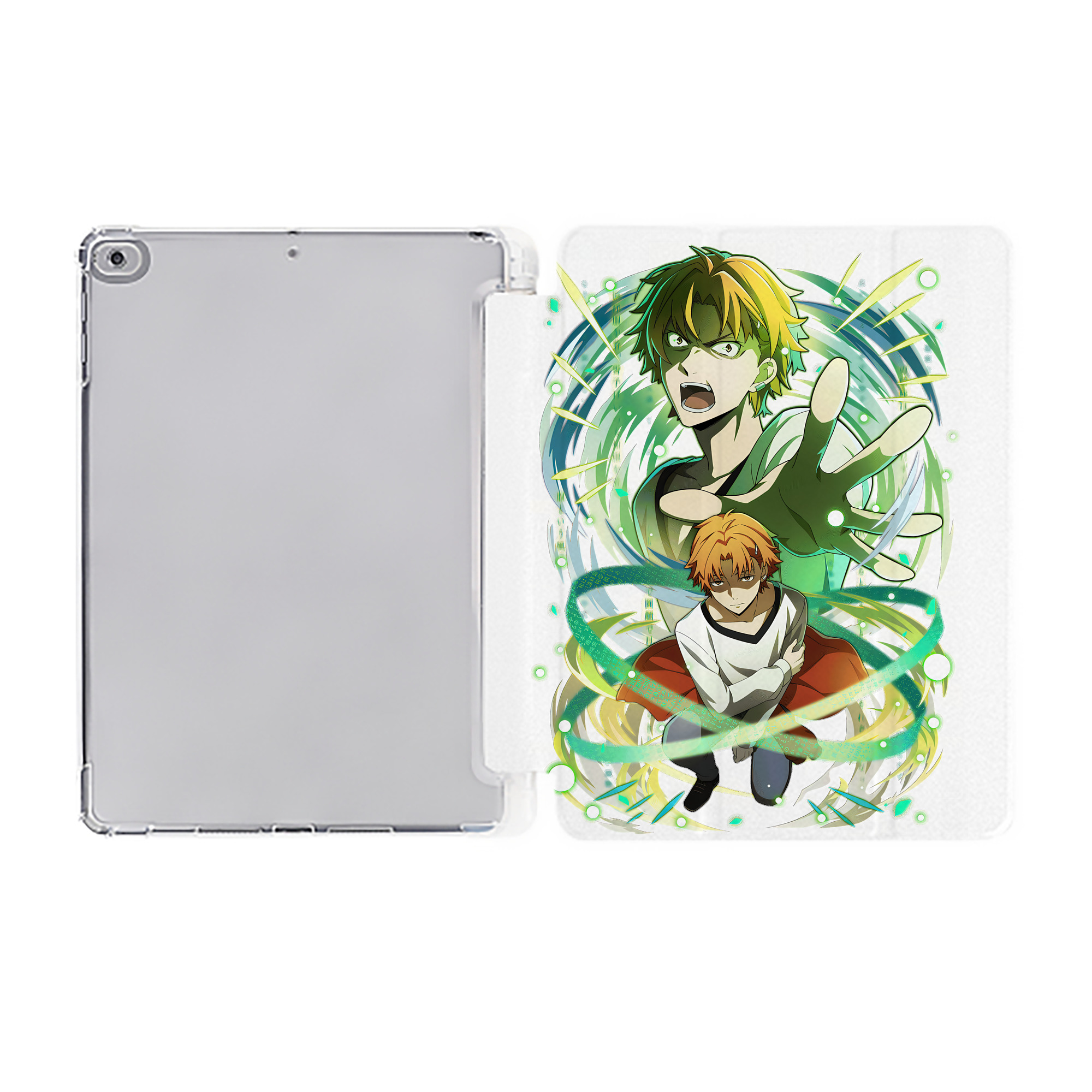 （画像用） 文豪ストレイドッグス Bungo Stray Dogs IPad ケース ペン収納付き 三つ折りスタンド PUレザー×シリコン 対応機種9.5/10.5/10.9インチ